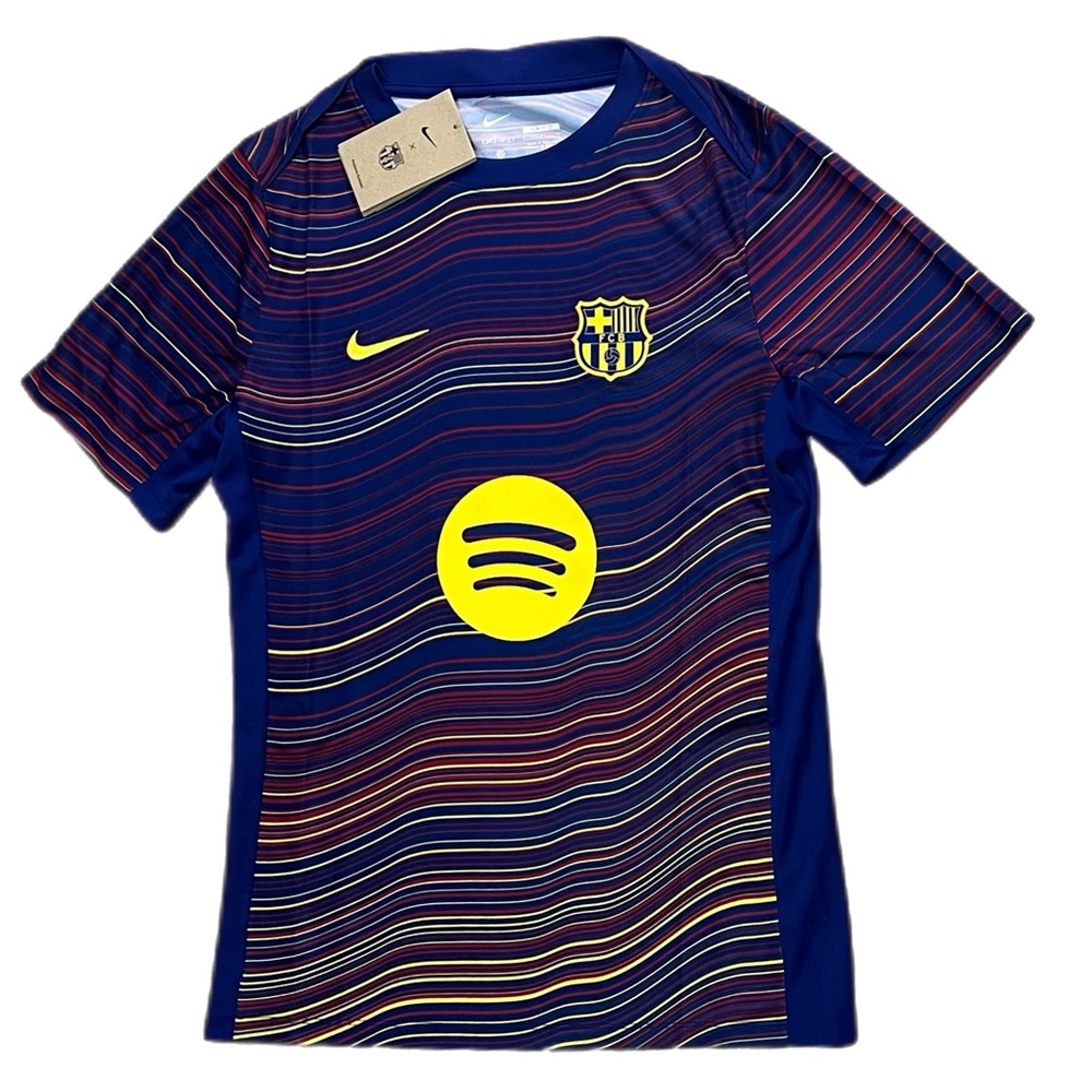 Nike Men's 2025/26 FC Barcelona Academy Pro Home Pre-Match Top Size Small Blue